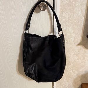 Frye Black Leather Hobo Bag